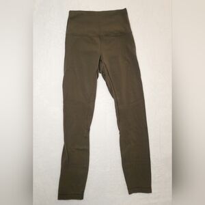 Lululemon Align Pant II 25" Inseam Dark Olive? Sz 4 W5LJFS Women's Legging Green